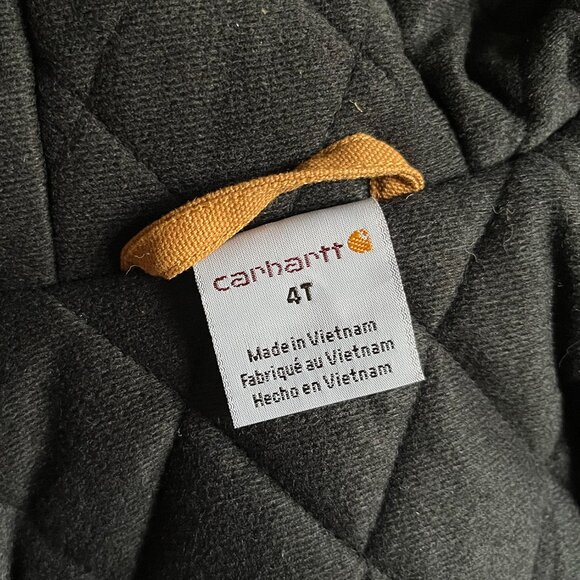Carhartt tan canvas jacket 4T NWOT - Picture 4 of 7